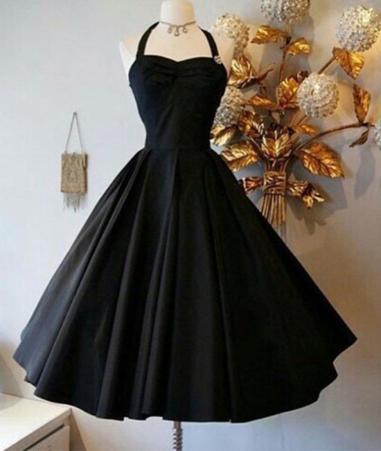 Cute Black Retro Short Prom Gown,prom Dresses Evening Dresses,cheap Prom Dress,Prom Dresses For 